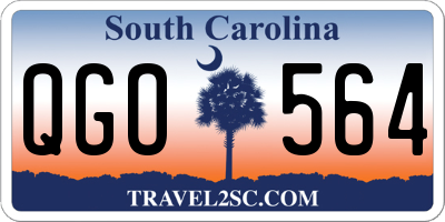 SC license plate QGO564