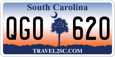 SC license plate QGO620