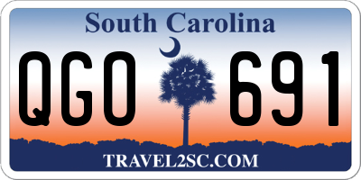 SC license plate QGO691