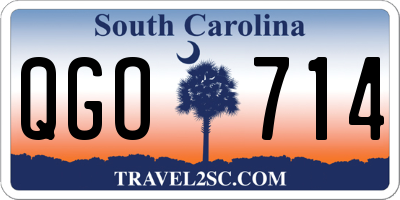 SC license plate QGO714