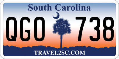 SC license plate QGO738