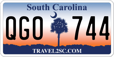SC license plate QGO744