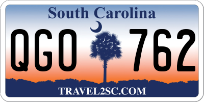 SC license plate QGO762