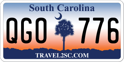 SC license plate QGO776