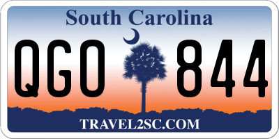 SC license plate QGO844