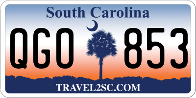 SC license plate QGO853