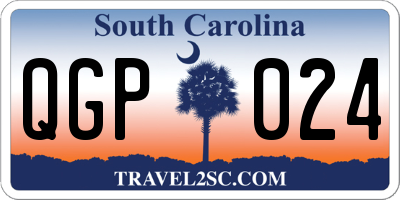 SC license plate QGP024