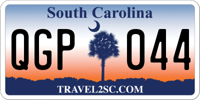 SC license plate QGP044
