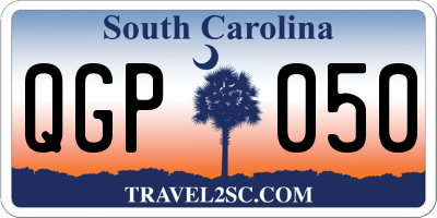 SC license plate QGP050