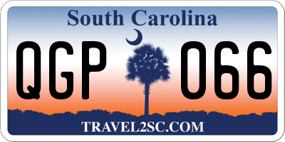 SC license plate QGP066