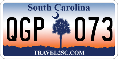 SC license plate QGP073