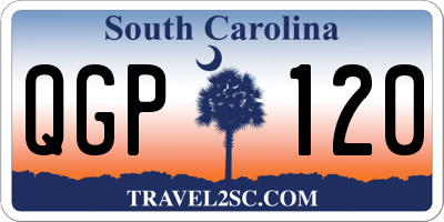 SC license plate QGP120