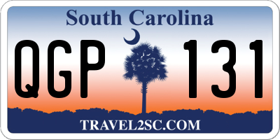 SC license plate QGP131