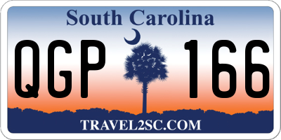 SC license plate QGP166