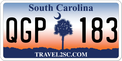 SC license plate QGP183