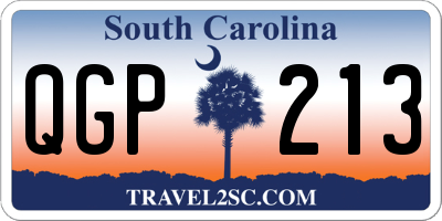 SC license plate QGP213