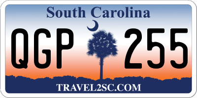 SC license plate QGP255