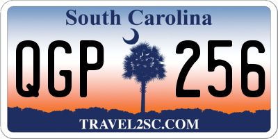 SC license plate QGP256