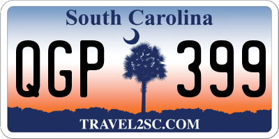 SC license plate QGP399