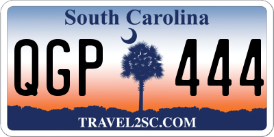 SC license plate QGP444