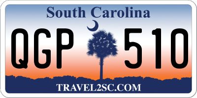 SC license plate QGP510