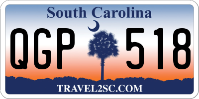 SC license plate QGP518