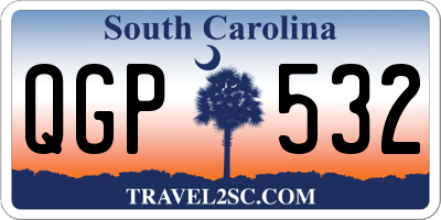 SC license plate QGP532