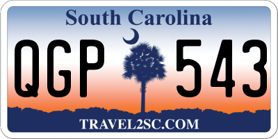 SC license plate QGP543
