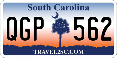 SC license plate QGP562
