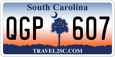 SC license plate QGP607