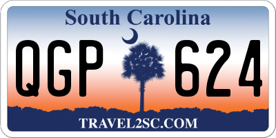 SC license plate QGP624