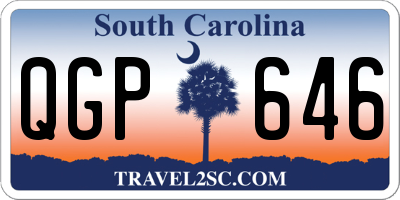 SC license plate QGP646