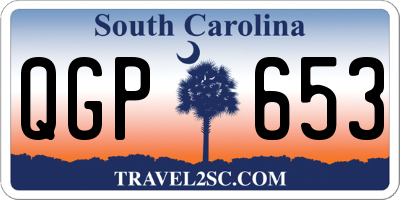 SC license plate QGP653