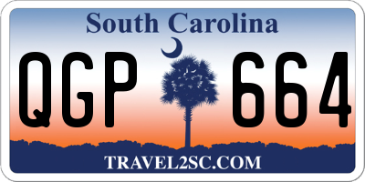 SC license plate QGP664