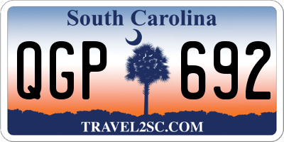 SC license plate QGP692