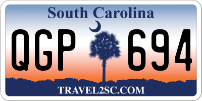 SC license plate QGP694