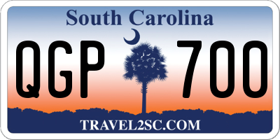SC license plate QGP700
