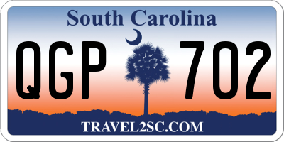 SC license plate QGP702