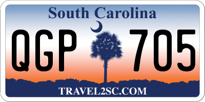 SC license plate QGP705
