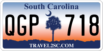 SC license plate QGP718