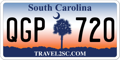 SC license plate QGP720