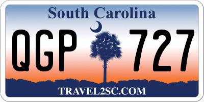SC license plate QGP727