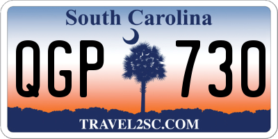 SC license plate QGP730