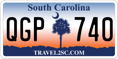 SC license plate QGP740