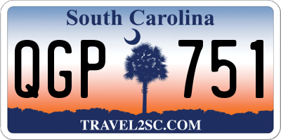 SC license plate QGP751