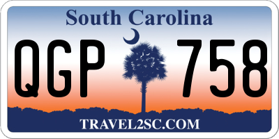 SC license plate QGP758