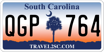 SC license plate QGP764