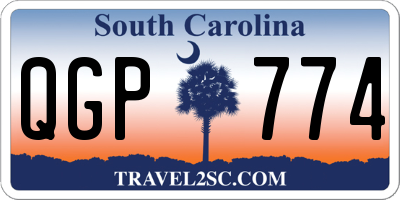 SC license plate QGP774