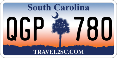 SC license plate QGP780