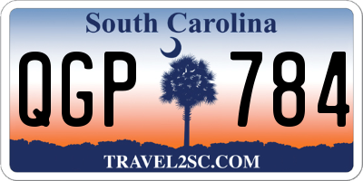 SC license plate QGP784